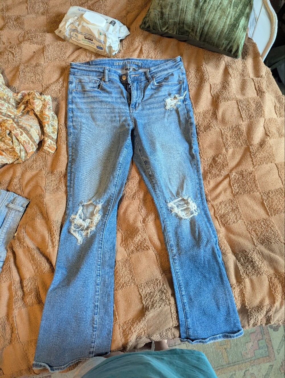 American Eagle High Rise Skinny Kick